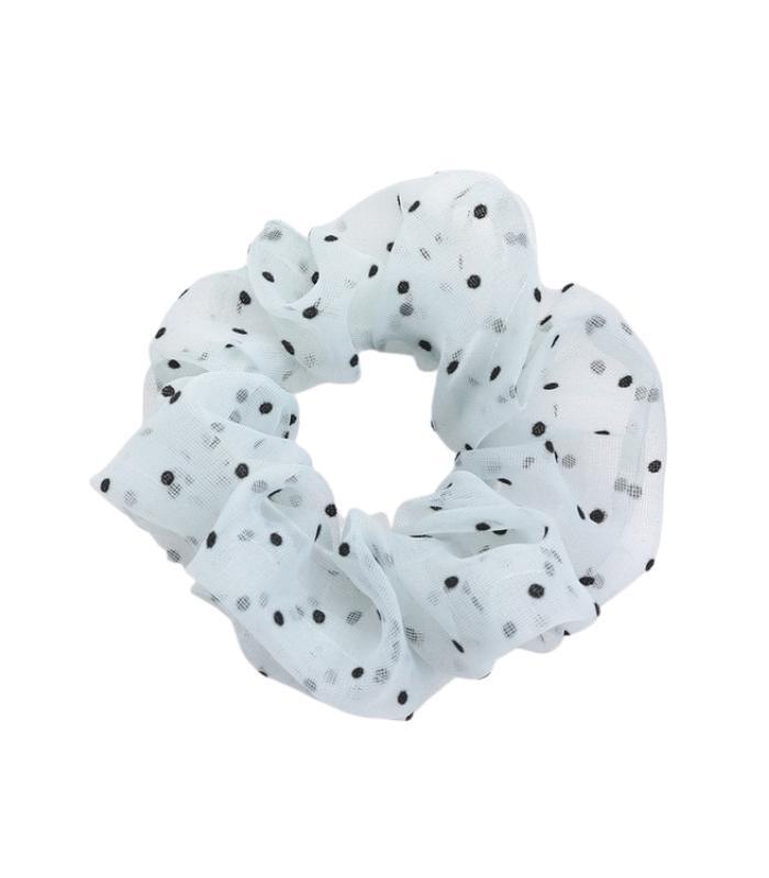 Spotted Scrunchy Hairband - Blue | Ink You