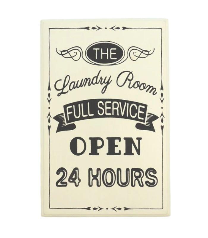 Laundry Opens 24 Hrs Sign | Ink You