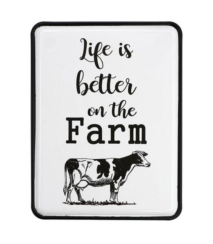 Life Is Better On The Farm Tin Sign | Ink You