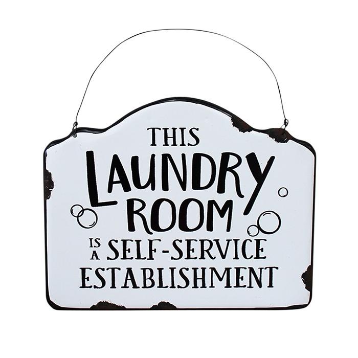 Self Service Establishment Laundry Metal Sign | Ink You