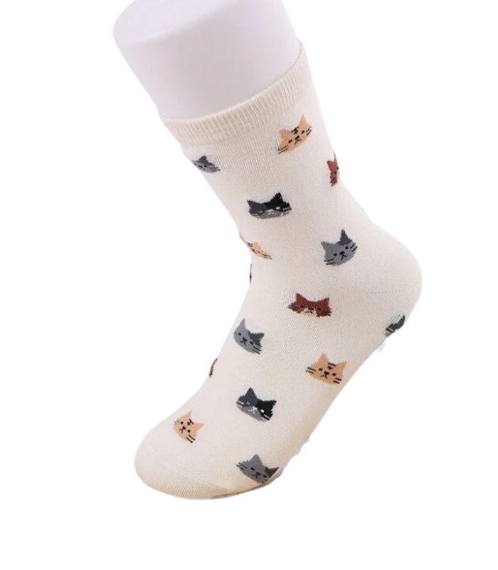 Socks Cat Socks - White