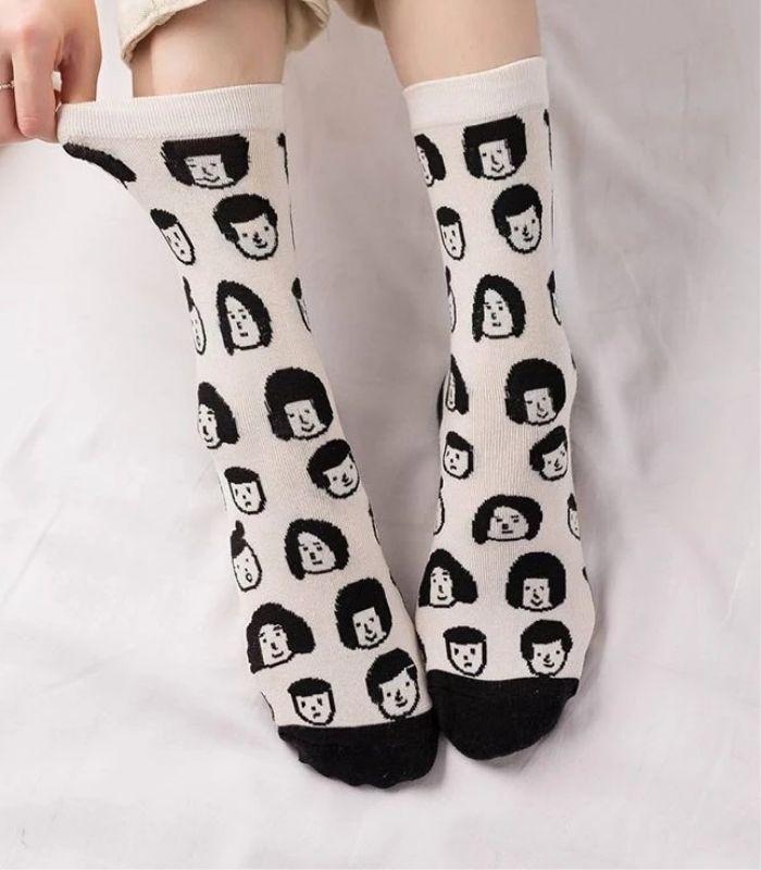 Multitude of Faces Socks | Ink You