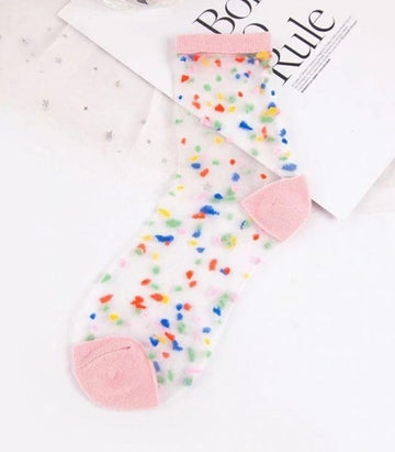 Transparent Party In Your Socks - Pink | Ink You