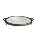Oval Mirror Tray - Antique Brass | Ink You