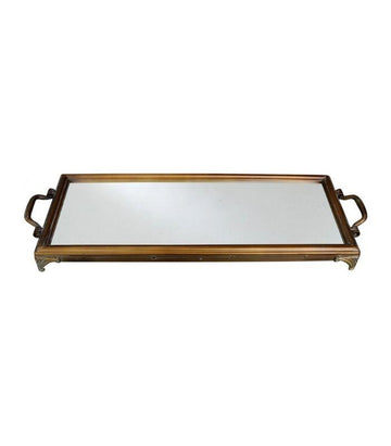 Rectangle Mirror Tray - Antique Brass | Ink You