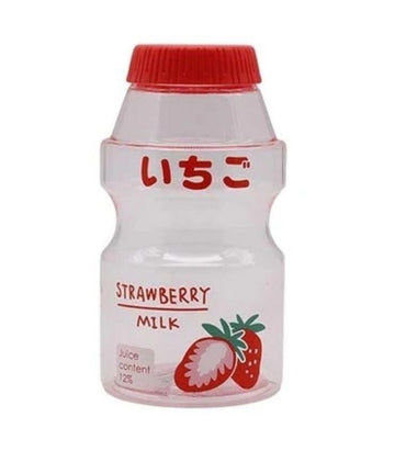 Strawberry Milk Kawaii Clear Water Bottle 480ml | Ink You